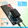 pTron Volta FC17 25W Type-C to Type-C PD Superfast USB TypeC Charger for Samsung S21/S21+/S21 Ultra/S20/S20+/S20 Ultra/Note 20/Note 20 Ultra/Note 10/Note10+ M51/M42/F23 5G/M53 5G (Charger only) Black
