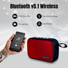 pTron Musicbot Lite 5W Mini Bluetooth Speaker with 6Hrs Playtime, Immersive Sound, 40mm Driver, Bluetooth 5.1 with Strong Connectivity, Portable Design, Integrated Music & Call Control (Burgundy)