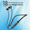 pTron InTunes Ultima in-Ear Wireless Earphones with Mic, 18 Hrs Music with Mega Bass, Bluetooth 5.0 Neckband, Lightweight, Voice Assistant, Type-C Fast Charging, IPX4 Water Resistant (Black & Grey)
