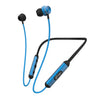 pTron InTunes Ultima in-Ear Wireless Earphones with Mic, 18 Hrs Music with Mega Bass, Bluetooth 5.0 Neckband, Lightweight, Voice Assistant, Type-C Fast Charging, IPX4 Water Resistant (Black & Blue)