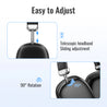 pTron Studio Ultima 35dB ANC Hybrid Active Noise Cancelling Over-Ear Headphones, 70Hrs Playtime, Punchy Bass, HD Mic, Bluetooth 5.3, Voice Assistant & Type-C Fast Charging (Black)