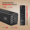 pTron Jazz 2.0 Channel Soundbar for TV, Multi-Connectivity BT5.3/HDMI ARC/Opt-in/Aux/USB, 40W Immersive Stereo Sound, 3 Equalizer Modes Movie/Music/News & Remote Control (Black)