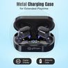pTron Bassbuds Plus in-Ear TWS Earbuds with HD Mic, Bluetooth 5.0 Headphones, Stereo Sound, Clear Calls, 28Hrs Playback Time, Voice Assistant, IPX4 Water Resistant & Fast Charging (Pearl Black)