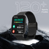 pTron Reflect Ace Smartwatch, Bluetooth Calling, 1.85" Touch Display, 600 NITS Bright, Metal Strap, 120+Sports Mode, High-Speed Realtek Processor, DaFit App & 7days Battery Life (Black)
