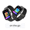 pTron Reflect Ace Smartwatch, Bluetooth Calling, 1.85" Touch Display, 600 NITS Bright, Metal Strap, 120+Sports Mode, High-Speed Realtek Processor, DaFit App & 7days Battery Life (Black)