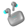 pTron Bassbuds Duo in-Ear Wireless Earbuds, Immersive Sound, 32Hrs Playtime, Clear Calls TWS Earbuds, Bluetooth V5.1 Headphones, Type-C Fast Charging, Voice Assistant & IPX4 Water Resistant (Grey)