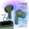 pTron Zenbuds 1 ANC Earbuds with Quad Mic TruTalk ENC Calls (Green)