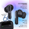 pTron BudSENS 1 ANC Earbuds with Quad Mic TruTalk ENC Calls (Black)