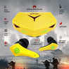 pTron Bassbuds B91 Plus TWS Earbuds with 38ms Gaming Low Latency, AI-ENC Stereo Calls, 45Hrs Playtime, Dual HD Mic, In-Ear Bluetooth 5.3 Headphones, Fast Type-C Charging & IPX5 (Yellow)