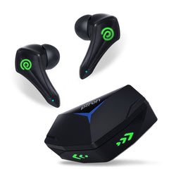 pTron Bassbuds B91+ TWS Earbuds with 38ms Gaming Low Latency, AI-ENC Stereo Calls, 45Hrs Playtime, Dual HD Mic, in-Ear Bluetooth 5.3 Headphones, Fast Type-C Charging & IPX5 (Black)