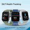 pTron Reflect MaxPro 2.01 inch Square Dial Smartwatch, Full Touch Display, Bluetooth Calling, Functional Crown, 600 NITS, 100+ Watch Faces, HR, SpO2, 5 Days Battery Life & IP68 (Green)