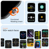pTron Reflect MaxPro 2.01 inch Square Dial Smartwatch, Full Touch Display, Bluetooth Calling, Functional Crown, 600 NITS, 100+ Watch Faces, HR, SpO2, 5 Days Battery Life & IP68 (Green)