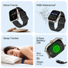 pTron Reflect MaxPro 2.01 inch Square Dial Smartwatch, Full Touch Display, Bluetooth Calling, Functional Crown, 600 NITS, 100+ Watch Faces, HR, SpO2, 5 Days Battery Life & IP68 (Gold)