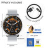 pTron Reflect Flash 1.32 inch Round Dial Smartwatch, Bluetooth Calling, Full Touch Display, 600 NITS, Metal Frame, 100+ Watch Faces, HR, SpO2, Voice Assist & 5 Days Battery Life (Silver)