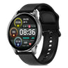 pTron Reflect Flash 1.32 inch Round Smartwatch, Bluetooth Calling, Full Touch Display, 600 NITS, Metal Frame, 100+ Watch Faces, HR, SpO2, Voice Assist & 5 Days Battery Life (Black)