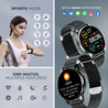 pTron Reflect Flash Smartwatch, Bluetooth Calling, 1.32" Full Touch Display, 600 NITS, Full Metal Body, 100+ Watch Faces, Heart Rate, SpO2, Sports Mode & 5 Days Battery Life & IP68 Waterproof (Black)