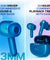 pTron Bassbuds Duo Pro TWS Earbuds with HD Mic (Blue)
