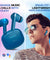 pTron Bassbuds Duo Pro TWS Earbuds with HD Mic (Blue)