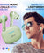 pTron Bassbuds Duo Pro TWS Earbuds with HD Mic (Light Green)