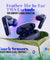 pTron Bassbuds Air In-Ear TWS Earbuds with 13mm Driver for Immersive Sound, 32Hrs Playtime, Clear Calls, Bluetooth V5.1, Touch Control, TypeC Fast Charging, Voice Assist & IPX4 Water Resistant (Bold Blue)