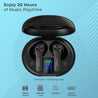 pTron Basspods P481 Pro Active Noise Cancellation (ANC) in-Ear TWS Earbuds, Transparency Mode, Deep Bass, Touch Control, Bluetooth 5.1 Headphones with Mic, Type C Fast Charge & IPX4 (Midnight Black)