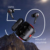 pTron PlayBuds 1 Pro in-Ear TWS Earbuds, Quad Mic Hybrid ENC Calls, 35ms Low Latency Gaming, 50Hrs Playtime, Bluetooth 5.3 Wireless Headphones with Mic, Type-C Fast Charging & IPX5 (Black Matt)