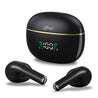 pTron Bassbuds Perl in-Ear TWS Earbuds, TruTalk AI-ENC Calls, Immersive Sound, 28H Playtime, Music/Game Modes, Bluetooth 5.3 Wireless Headphones, Pinch Touch Control, Type-C Fast Charge (Black Satin)