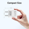 pTron Original 20W Type C iPhone Charger, Fast Charging Compatible for iPhone 15/14/13/12/11/X/8 & Other Type C Enabled Devices, 20W PD Charger, Power Delivery Compatible Adapter, Volta FC18 (White)
