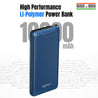 pTron Dynamo Vortex 10000mAh 22.5W Fast Charging Power Bank (Blue)
