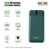 pTron Dynamo Nergy 10000mAh 22.5W Fast Charging Power Bank (Green)
