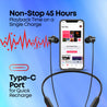 pTron Tangent Eon in-Ear Bluetooth 5.3 Wireless Headphones (Black)