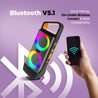 pTron Fusion Saga 20W Bluetooth Speaker with Punchy Stereo Sound, RGB Lights, Metal Grills, 8H Playtime, TWS Feature & Multi-Compatibility (Black/Orange)