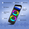 pTron Fusion Saga 20W Bluetooth Speaker with Punchy Stereo Sound, RGB Lights, Metal Grills, 8H Playtime, TWS Feature & Multi-Compatibility (Black/Blue)