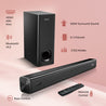 pTron Jazz Plus 120W Soundbar with Wired Subwoofer for TV (Black)