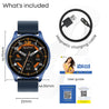 pTron Reflect Flash 1.32" Round Dial Smartwatch, Bluetooth Calling, Full Touch Display, 600 NITS, Metal Frame, 100+ Watch Faces, Heart-Rate, SpO2, IP68, Voice Assist & 5 Days Battery Life (Satin Black)