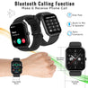 pTron Reflect Ace 1.85" Smartwatch with Bluetooth Calling, Full Touch Display, 600 NITS, HR, SpO2, 120+ Sports Mode, 7 Days Battery Life, Built-In Games, 100+ Watch Faces, IP68 Waterproof (Satin Black)
