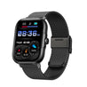 pTron Reflect Callz 1.85" Square Dial Smartwatch with Bluetooth Calling, Full Touch Display, 600 NITS, Digital Crown, Metal Strap, 100+ Watch Faces, HR, IP68 & 5 Days Battery Life (Cobra Black)