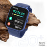 pTron Reflect Ace 1.85" Smartwatch with Bluetooth Calling, Full Touch Display, 600 NITS, HR, SpO2, 120+ Sports Mode, 7 Days Battery Life, Built-In Games, 100+ Watch Faces, IP68 Waterproof (Satin Blue)