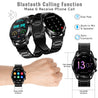 pTron Force X11P 1.3" Round Smartwatch with Bluetooth Calling, Full Touch Display, Metal Strap, Heart Rate Tracking, SpO2, 100s Watch Faces, 5 Days Battery Life, Fitness Trackers & IP68 (Cobra Black)