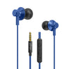 pTron Pride Lite in-Ear Wired in Ear Earphones with in-line Mic, 10mm Driver, Immersive Sound, Metal Buds, Compatible with 3.5mm Aux Port Device & 1.2m Tangle-Free Cable (Blue)