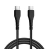 pTron Solero Braid 60W Type C Fast Charging Cable 1m for Samsung, OnePlus, Oppo, Vivo, Xiaomi, Realme, IQOO & Other Devices - Unbreakable Nylon Braid, 480Mbps Sync Speed (Black)