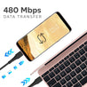 pTron Solero Braid 60W Type C Fast Charging Cable 1m for Samsung, OnePlus, Oppo, Vivo, Xiaomi, Realme, IQOO & Other Devices - Unbreakable Nylon Braid, 480Mbps Sync Speed (Black)