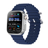pTron Reflect Pro 1.85" Full Touch Display Smartwatch, Bluetooth Calling, 600 NITS, Digital Crown, Metal Frame, 100+ Watch Faces, HR, SpO2, Voice Assist, 5 Days Battery Life & IP68 (Satin Blue)