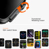 pTron Reflect Pro 1.85" Full Touch Display Smartwatch, Bluetooth Calling, 600 NITS, Digital Crown, Metal Frame, 100+ Watch Faces, HR, SpO2, Voice Assist, 5 Days Battery Life & IP68 (Jet Black)