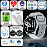 pTron Reflect Flash 1.32" Round Dial Smartwatch, Bluetooth Calling, Full Touch Display, 600 NITS, Metal Frame, 100+ Watch Faces, Heart-Rate, SpO2, IP68, Voice Assist & 5 Days Battery Life (Sterling Silver)
