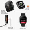 pTron Reflect Pro Plus 2.01 inch Smartwatch, Full Touch Display, Bluetooth Calling, 650 NITS, Digital Crown, Metal Frame, 100+ Watch Faces, HR, SpO2, Voice Assistant & 5 Days Battery Life (Jet Black)