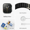 pTron Reflect Pro Plus 2.01 inch Smartwatch, Full Touch Display, Bluetooth Calling, 650 NITS, Digital Crown, Metal Frame, 100+ Watch Faces, HR, SpO2, Voice Assistant & 5 Days Battery Life (Jet Black)