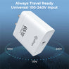 pTron 65W Gan USB Type C Charger for MacBook Pro/Air, Dell Xps, iPhone 15 Pro Max/14/13, iPad Pro, Galaxy S23, Pixel 8/7 and More Volta FC23 (White)