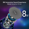 pTron Musicbot Pop Mini 8W Wireless Speaker, Immersive Sound, 52mm Driver, 8H Playtime, Bluetooth V5.3, MicroSD Card & USB Playback, TWS Pairing Feature, Integrated Music Control (Blue)
