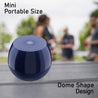 pTron Musicbot Pop Mini 8W Wireless Speaker, Immersive Sound, 52mm Driver, 8H Playtime, Bluetooth V5.3, MicroSD Card & USB Playback, TWS Pairing Feature, Integrated Music Control (Blue)